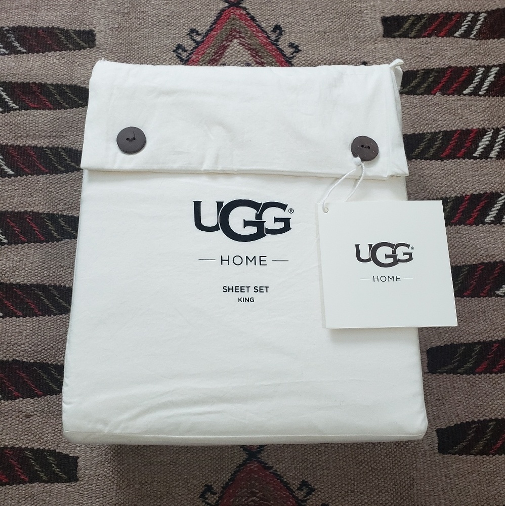 *Sold* NWT UGG King Size 100 Percent Cotton Sheets